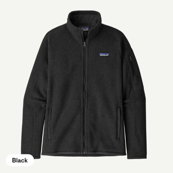 Patagonia Black Better Sweater Full Zip Jacket Women's Sz M – Everyday Fleece - Picture 2 of 3